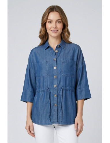 Markup overshirt in tessuto effetto denim MW1660101 [137acd74]