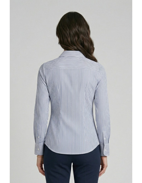 PDK camicia rigata in cotone stretch 056951 [9c0cd91a]