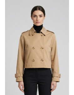 PDK giacca trench cropped 4478P4622 [b15756d2]