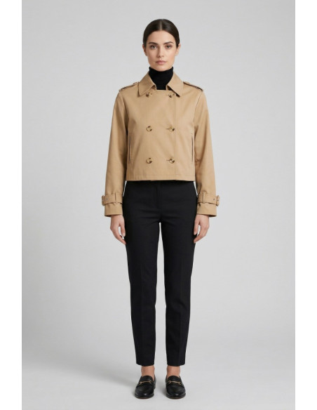 PDK giacca trench cropped 4478P4622 [df6cd4db]