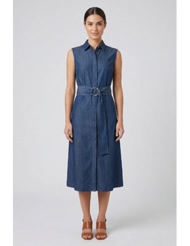 Markup abito in tessuto effetto denim MW1610200 [c2eb1614]