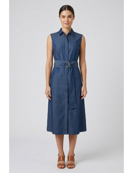 Markup abito in tessuto effetto denim MW1610200 [c2eb1614]