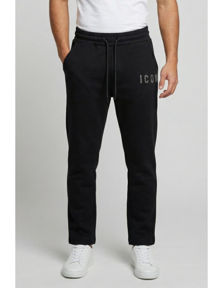 Icon jogger in misto viscosa con logo borchiato IUP010 [5fd50aa6]