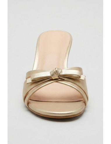 Gold & Gold sandalo con incrocio e fiocco GP921 [b84f927f]