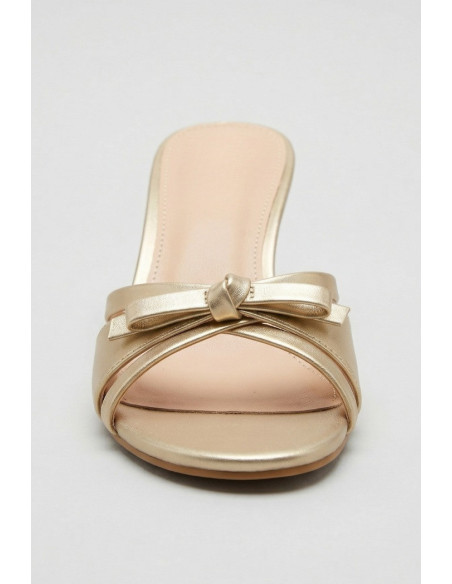 Gold & Gold sandalo con incrocio e fiocco GP921 [b84f927f]