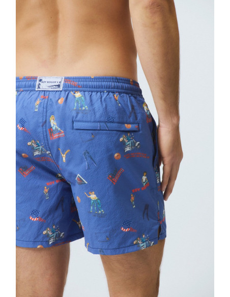 Roy Roger's costume con stampa Riviera RRU90305CQ98XXXX [e46fd430]