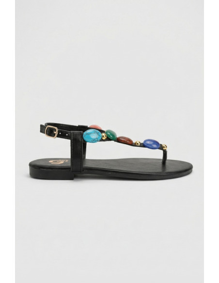 Gold & Gold sandalo infradito con pietre FL270 [2c46411b]