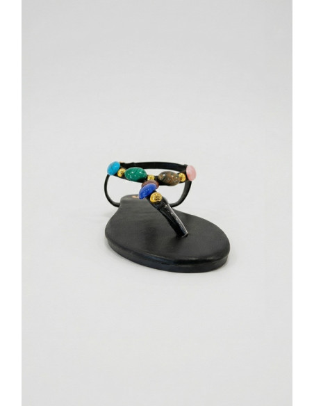 Gold & Gold sandalo infradito con pietre FL270 [427dc312]
