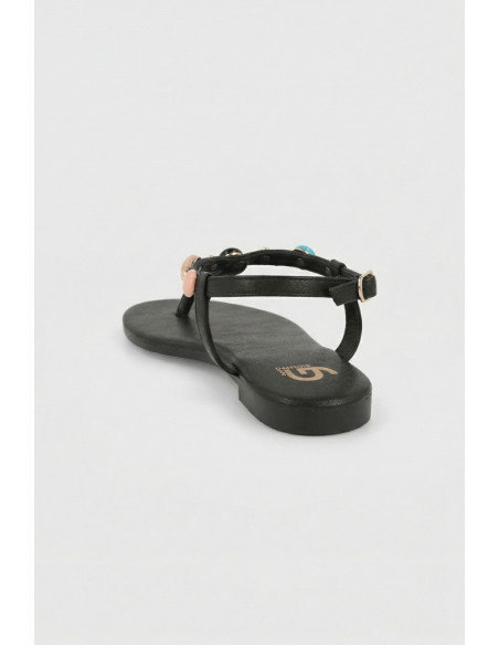 Gold & Gold sandalo infradito con pietre FL270 [472d840c]