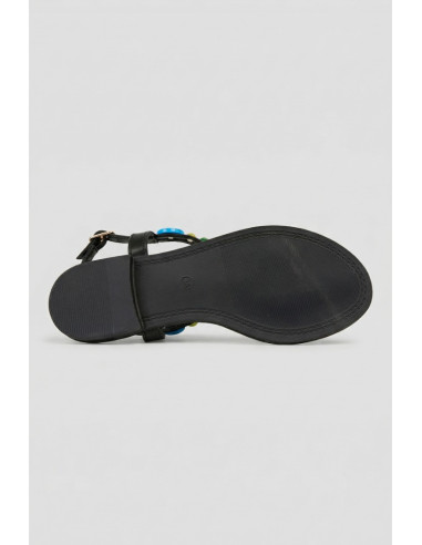 Gold & Gold sandalo infradito con pietre FL270 [f0304508]