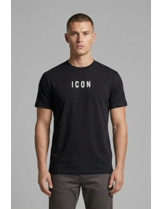 Icon t-shirt in cotone con stampa logo IUT002 [7d05a438]