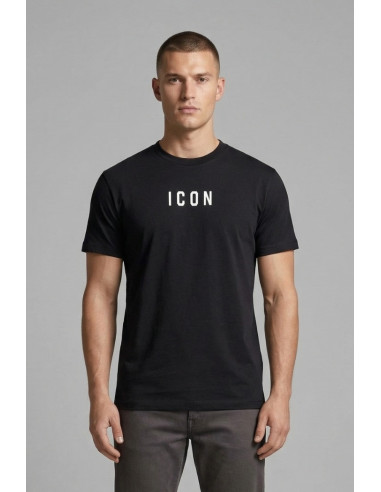 Icon t-shirt in cotone con stampa logo IUT002 [7d05a438]