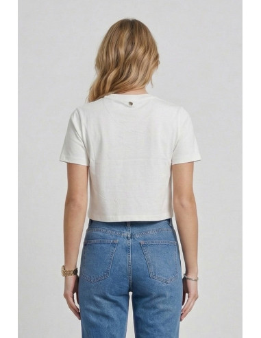 Blash t-shirt cropped in cotone BS1710011 [bc33db1a]