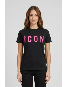 Icon t-shirt in jersey di cotone con maxi stampa logo IDT001 [37f7d2e7]