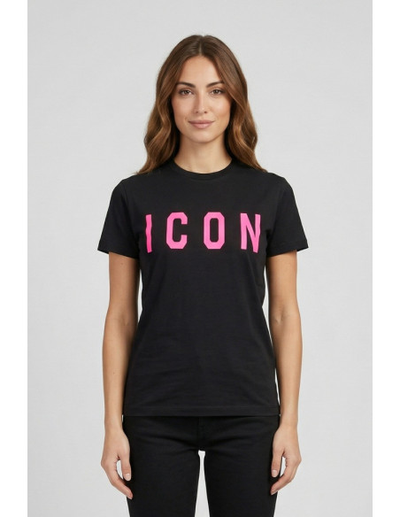 Icon t-shirt in jersey di cotone con maxi stampa logo IDT001 [37f7d2e7]