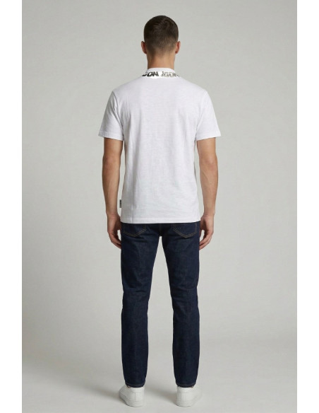 Icon t-shirt in cotone mezzo collo con stampe logo IUT028 [1719d7ce]