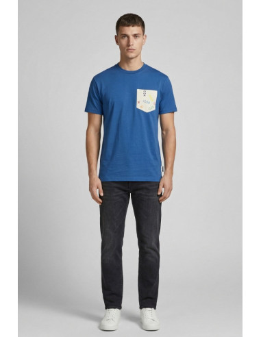 Icon t-shirt in cotone con taschino stampato IUW030 [2c2c8725]
