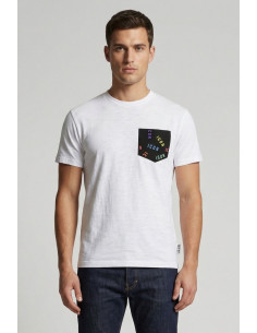 Icon t-shirt in cotone con taschino stampato IUW030 [d5989153]