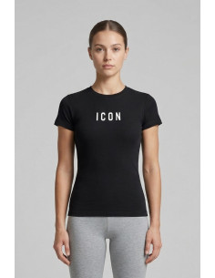Icon t-shirt aderente in jersey con mini stampa logo IDT002 [869701c4]