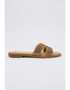 Gold & Gold ciabatta con strass FL278 [065e85c4]