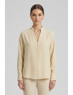 PDK camicia coreana con scollo a V 056992 [fc6f090b]