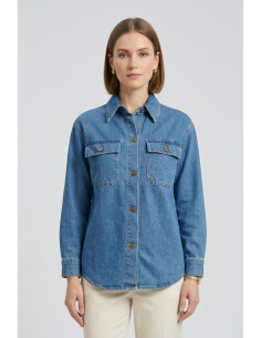 PDK giacca camicia in denim 05P6987 [a5a5a823]