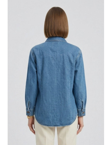 PDK giacca camicia in denim 05P6987 [7c83eb2e]