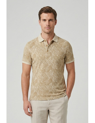 Markup polo da uomo in cotone a fantasia mk1910087 [ba5bf982]