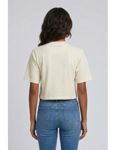 Drop Season 2 t-shirt cropped in cotone SS26W511 [641aa1b4]
