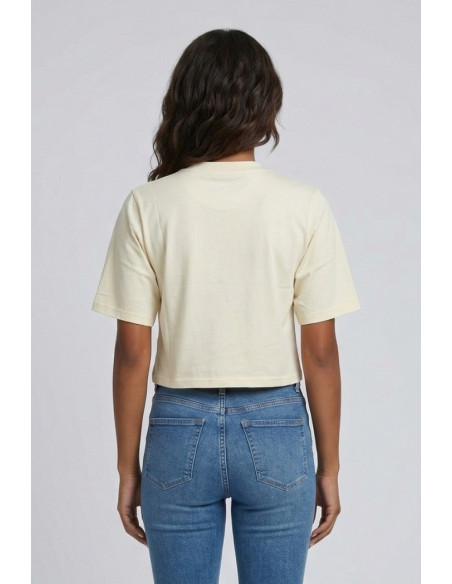 Drop Season 2 t-shirt cropped in cotone SS26W511 [641aa1b4]
