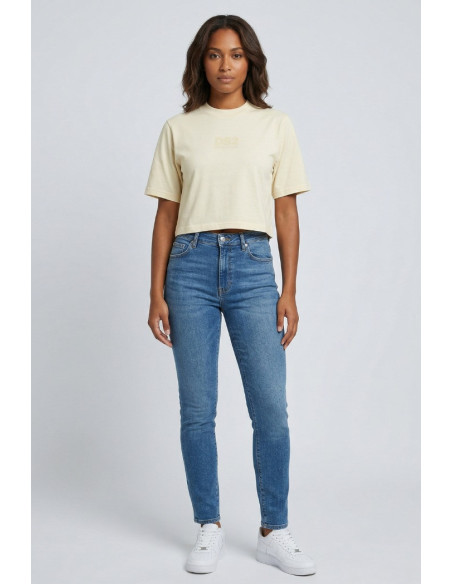 Drop Season 2 t-shirt cropped in cotone SS26W511 [d30760b0]