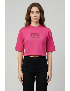 Drop Season 2 t-shirt cropped in cotone SS26W511 [98ae24e6]