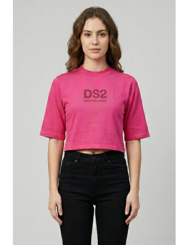 Drop Season 2 t-shirt cropped in cotone SS26W511 [98ae24e6]
