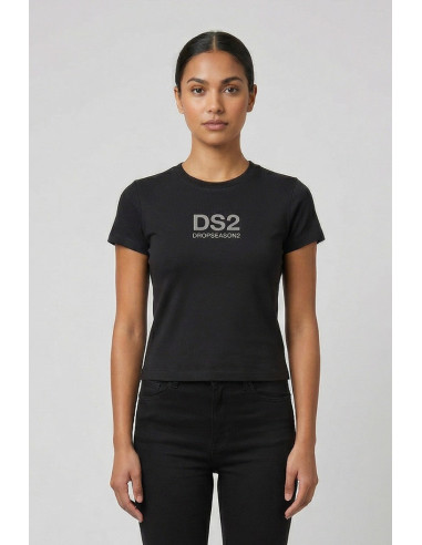Drop Season 2 t-shirt in cotone con logo SS26W515 [1be6c2b1]