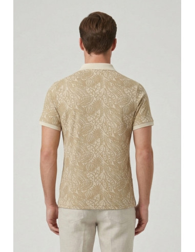 Markup polo da uomo in cotone a fantasia MK1910087 [637dba8f]