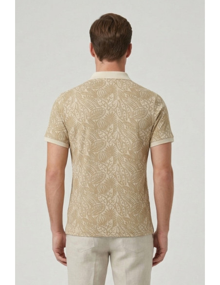 Markup polo da uomo in cotone a fantasia MK1910087 [637dba8f]