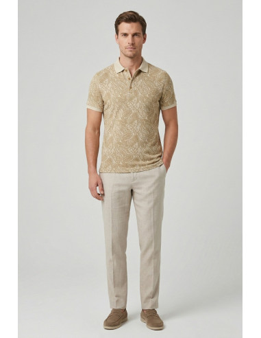 Markup polo da uomo in cotone a fantasia MK1910087 [d4607b8b]