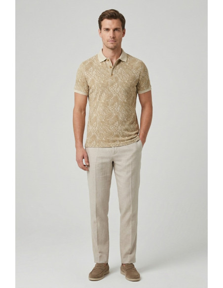 Markup polo da uomo in cotone a fantasia MK1910087 [d4607b8b]