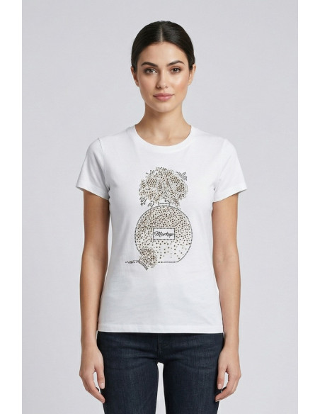 Markup t-shirt in cotone con strass MW1610024 [f6af86ca]