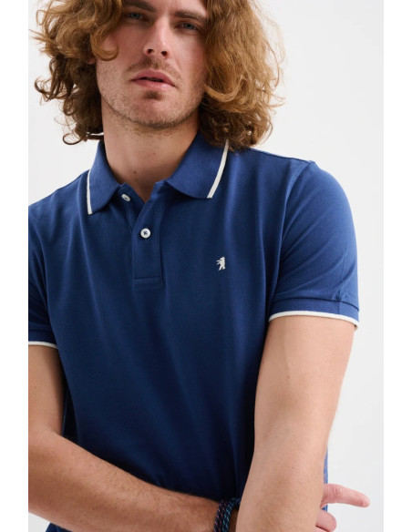Jaggy polo in piquet con logo ricamo e riga a contrasto Sidney JMD009DN102261 [7b689d62]