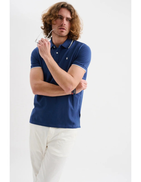 Jaggy polo in piquet con logo ricamo e riga a contrasto Sidney JMD009DN102261 [c9251b78]