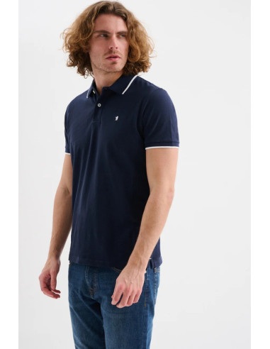 Jaggy polo in piquet con logo ricamo e riga a contrasto Sidney JMD009DN102261 [c0e4721f]