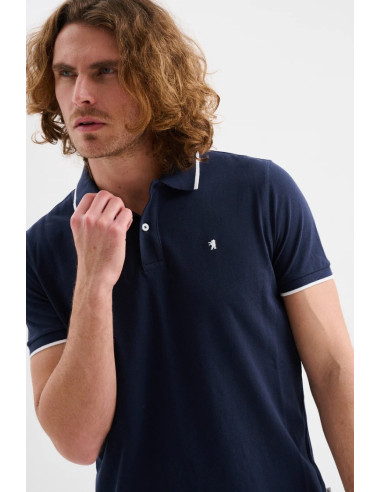 Jaggy polo in piquet con logo ricamo e riga a contrasto Sidney JMD009DN102261 [77f9b31b]