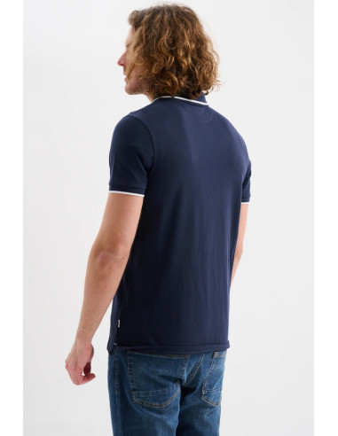 Jaggy polo in piquet con logo ricamo e riga a contrasto Sidney JMD009DN102261 [72a9f405]