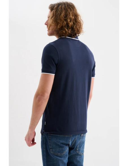 Jaggy polo in piquet con logo ricamo e riga a contrasto Sidney JMD009DN102261 [72a9f405]