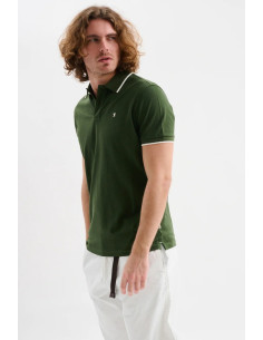Jaggy polo in piquet con logo ricamo e riga a contrasto Sidney JMD009DN102261 [006bcd96] 2