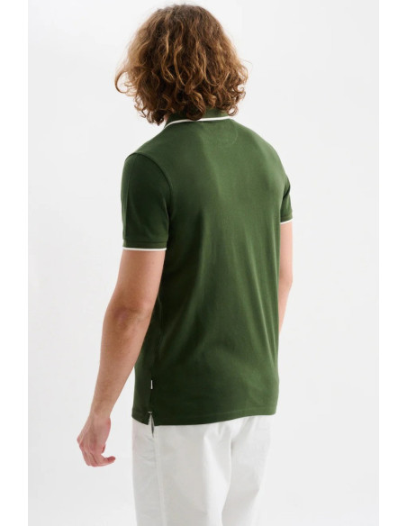 Jaggy polo in piquet con logo ricamo e riga a contrasto Sidney JMD009DN102261 [6b000881]