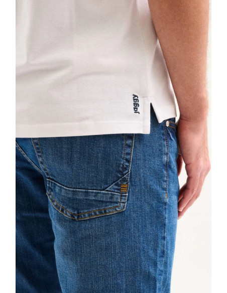 Jaggy polo in piquet con logo ricamo Melbourne NJD008DN102 [f6e3179f]