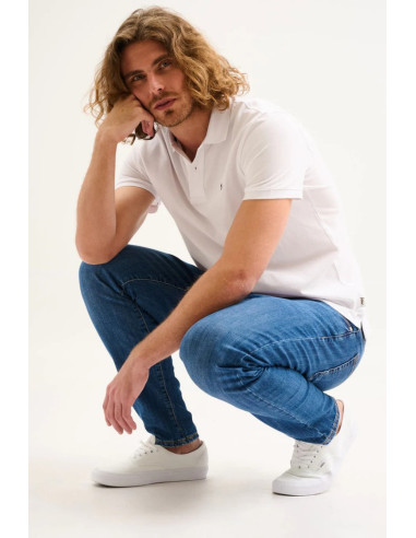 Jaggy polo in piquet con logo ricamo Melbourne NJD008DN102 [2fc55492]