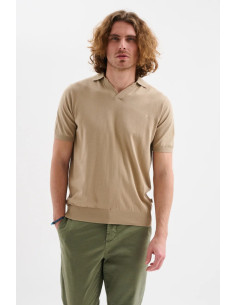 Jaggy polo derby in filo con logo Dousa JMD053DZ144261 [764e9c9e]